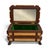 Brown Antique Footed Two-Tone Tramp Art Jewelry Box With Mirror For Sale - Image 8 of 10