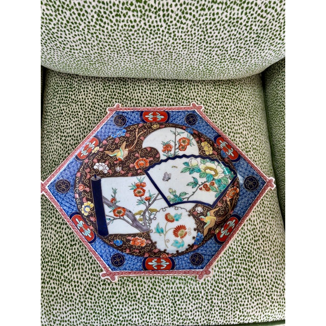Early 20th Century Antique Imari Porcelain Hexagonal Platter For Sale - Image 5 of 5
