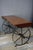 Vintage Rectangular Wooden and Metal Coffee Table, 1950s For Sale - Image 9 of 9