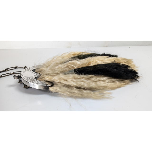 Mid 20th Century 20th Century Scottish Kilt Sporran Decoration With Leather and Hair For Sale - Image 5 of 12