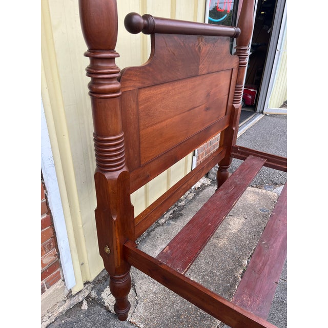 Antique 19th Century American Classical Full Tester Poster Bed For Sale - Image 9 of 18