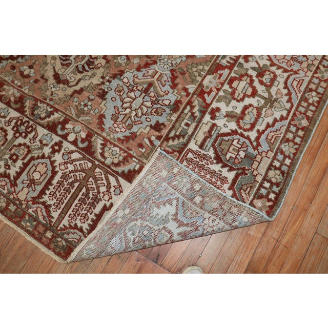 Antique Zabihi Collection Persian Bakhtiari Geometric Design Rug - 7'5" x 10'4" For Sale - Image 4 of 10