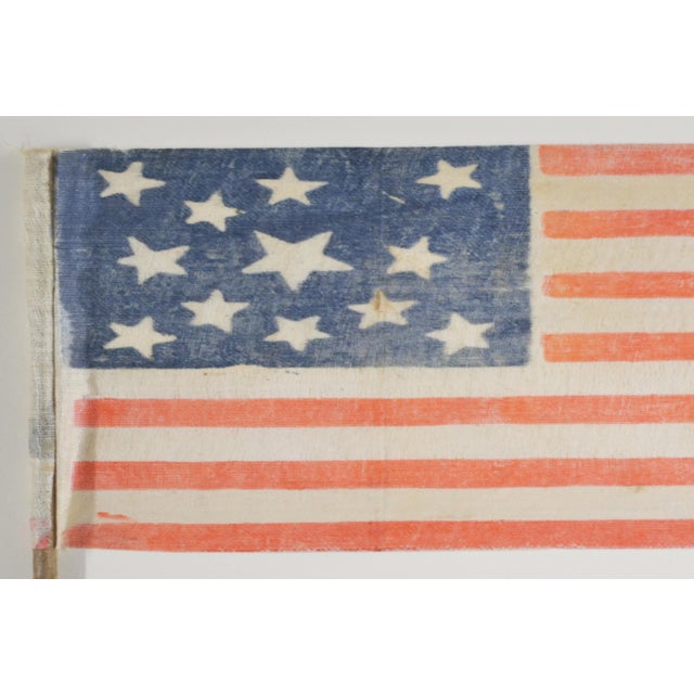 Exceedingly rare Antique 12 Star Civil War Era American Flag. Museum framing with UV acrylic Before the outbreak of war...