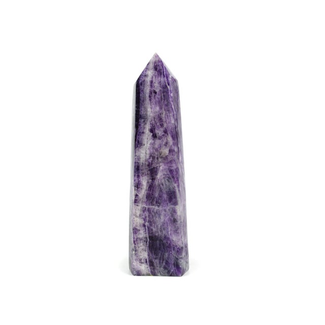 Late 20th Century Contemporary Amethyst Obelisk Crystal Point Tower For Sale - Image 10 of 10