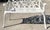 Vintage Coastal Cast Aluminum Settee For Sale - Image 13 of 13