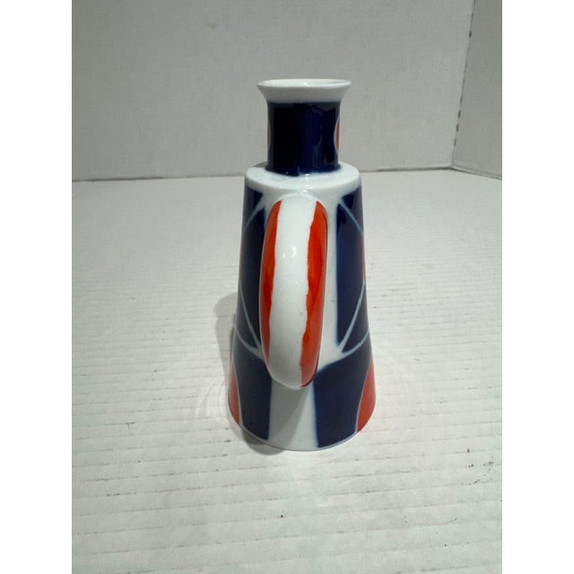 Mid-Century Modern Sargadelos Handmade Porcelain Bud Vase For Sale - Image 3 of 7