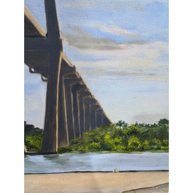 Textile Under the Talmadge Bridge, 6–8 Am by Kathleen Varadi, 2019 For Sale - Image 7 of 10