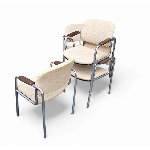 Armchairs attributed to Miller Borgsen for Röder und Söhne, 1970s, Set of 6 For Sale - Image 4 of 7