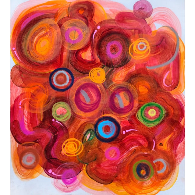 Ara Deinde, Floating before my consciousness, 2024 Oil on canvas 17 × 15 × 1 in Unique work Includes a Certificate of...