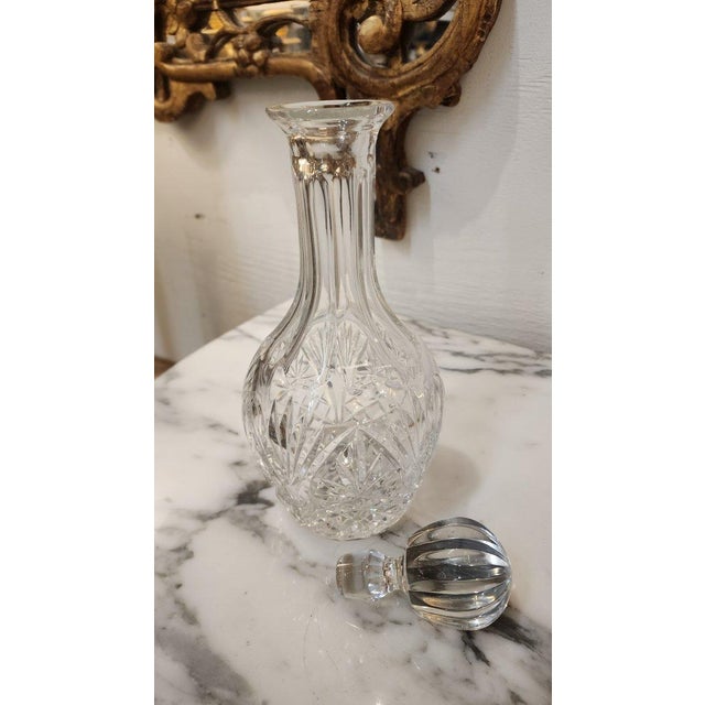 Transparent Early 20th Century Waterford Crystal Decanter For Sale - Image 8 of 8