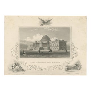 United States Capitol, 1850, Paper For Sale