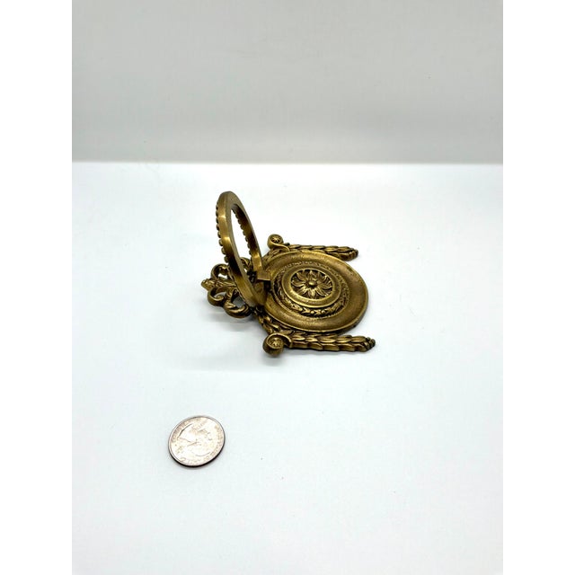 Traditional Henredon Decorative Pull Antique Brass For Sale - Image 3 of 6