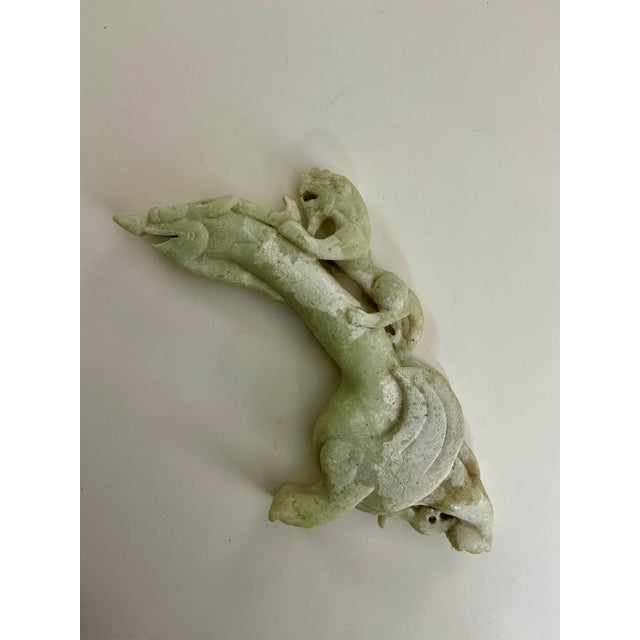 Archaistic Serpentine Carving of Dragon and Pixiu For Sale In Las Vegas - Image 6 of 7