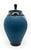 Signed Contemporary Studio Pottery Urn – Abstract Blue Lidded Ceramic Vessel For Sale - Image 4 of 11