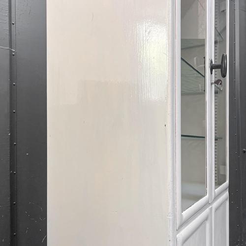 Industrial Cream Lacquered Metal Cabinet, 1950s For Sale - Image 14 of 18