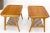 Brown Pair of Danish Teak Mid-Century Modern Flip Top Tables Suede Benches For Sale - Image 8 of 10