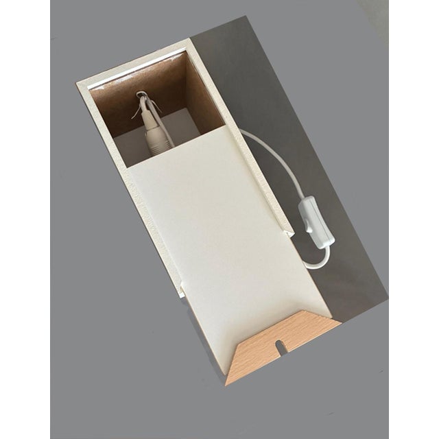Table Light in Plastic and Wood by Schiepan For Sale - Image 6 of 13
