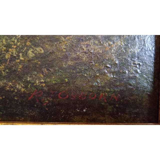 The work shows a mid-victorian romantic farm view with an undeniable dreamy, partially naïve charm. It is about wylde's...