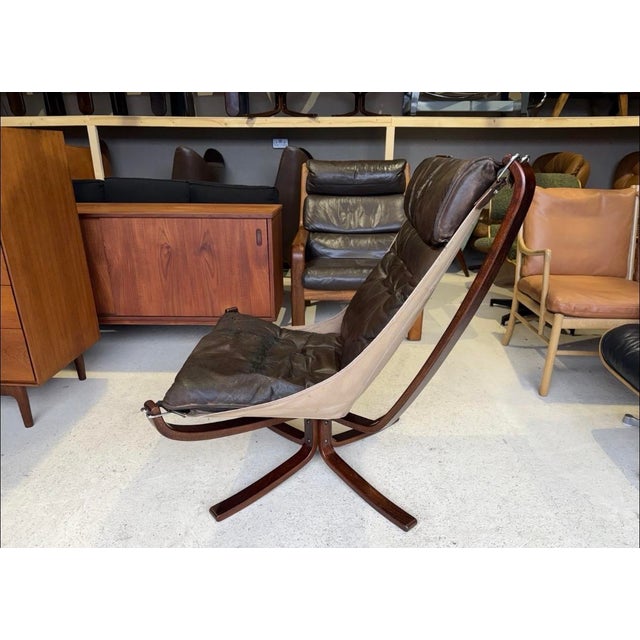 Mid-Century Modern Mid-Century Falcon Chair by Sigurd Ressell for Vatne Mobel, Norway For Sale - Image 3 of 18