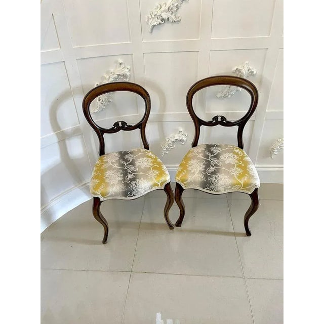 Set of Victorian Walnut Side Chairs, 1860s For Sale - Image 12 of 12