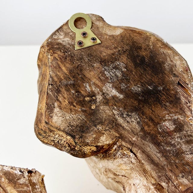 Beige Large Antique Italian Baroque Carved Wood Angel For Sale - Image 8 of 11