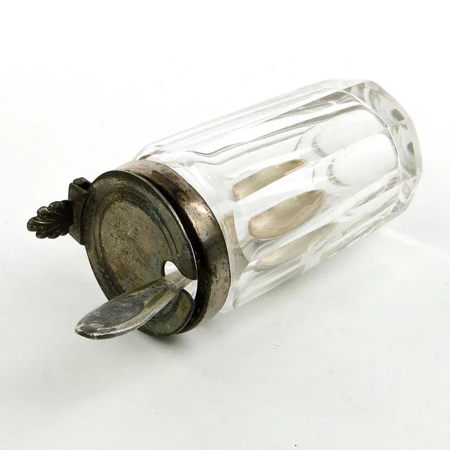 German Biedermeier Mustard Container with Spoon, 1930s, Set of 2 For Sale - Image 6 of 9