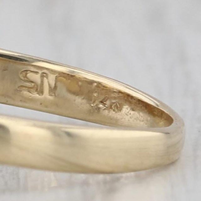 Gold 1.18ctw Marquise Diamond Engagement Ring 14k Yellow Gold Size 6.25 For Sale - Image 8 of 8