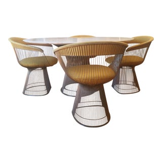 Vintage Warren Platner Designed Dining Table & Chairs For Sale