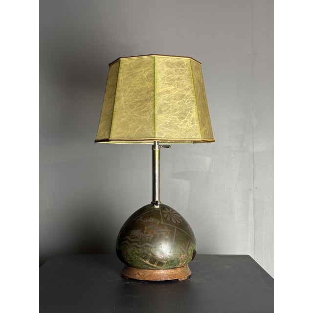 Art Deco Congo Series Table Lamp by Paul Haustein for WMF Ikora, 1920s For Sale - Image 4 of 15