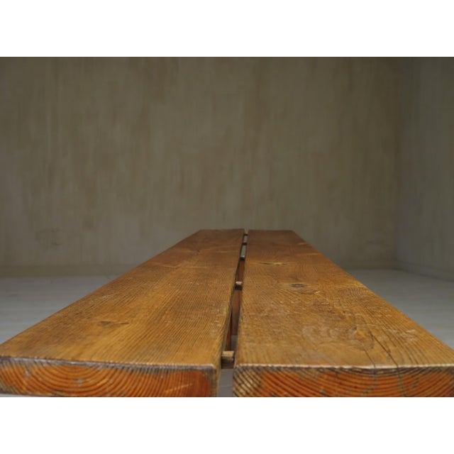 Wood Vintage Wooden Bench, 1960s For Sale - Image 7 of 10