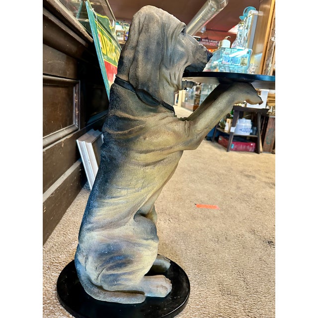 English 1990s Bombay Sir Hawthorne Hound Dog Butler Serving Tray Table For Sale - Image 3 of 8