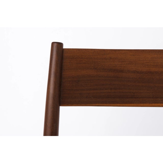 Brown Danish Teak Dining Chair, 1960s For Sale - Image 8 of 9