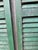 Antique American Green Farmhouse Shutter 19th C Architectural Salvage- Pair For Sale - Image 4 of 8