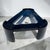 Postmodern XL Postmodern Glass Black Lacquer Triangular Coffee Table For Sale - Image 3 of 9