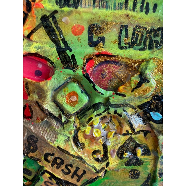 Large Serg Graff Cartoon Burlesque Original Mixed Media Contemporary Pop Art Coa For Sale In Jacksonville, FL - Image 6 of 14