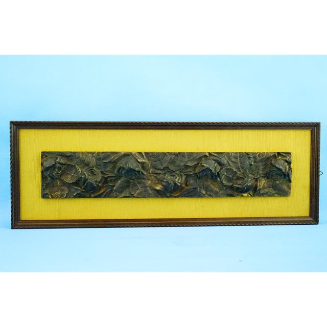 19th Century Art Nouveau Bas-Relief Flowers Panel in Bronze For Sale - Image 9 of 18