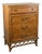 Late 20th Century Faux Bamboo Tall Boy For Sale