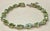 15 Carat Genuine Natural Peridot & Diamond Tennis Bracelet 14 Karat White Gold For Sale - Image 9 of 18