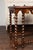 English 1850s Barley Twist Mahogany Console Table with Red Marble Top For Sale - Image 11 of 12