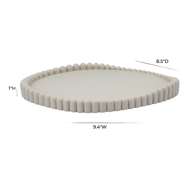 Alna Cream Catchall Tray For Sale