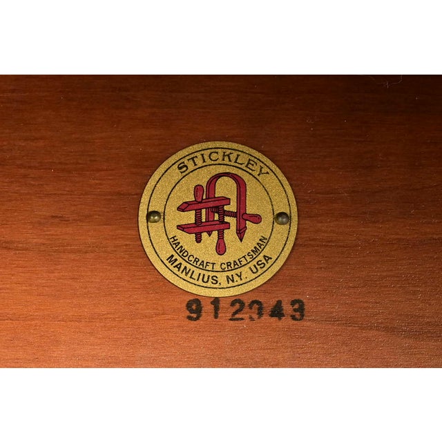 Stickley Arts & Crafts Cherry Wood High Back Spindle Dining Chairs, Set of Four For Sale - Image 12 of 13