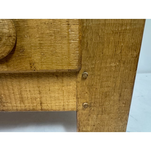 Brutalist Dutch Carved Oak Cabinet, 1960s For Sale - Image 15 of 17