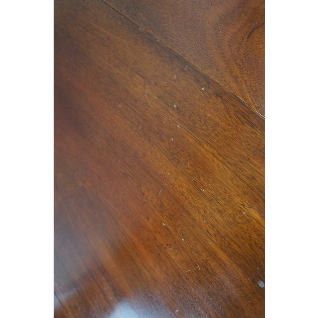 Late 20th Century Pair of Mahogany Association Fruitwood Inlay Pembroke Drop Leaf Side Tables For Sale - Image 15 of 15