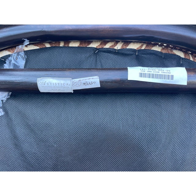 Palm Beach Double Cane Rattan Dining Chairs by Artistica, Set of 6 | Naples Style For Sale - Image 12 of 12