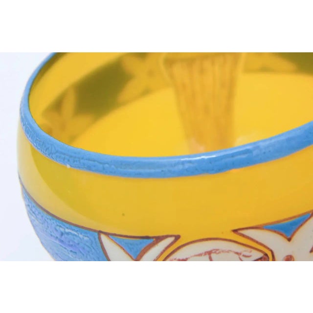 French Art Deco Signed Andre Delatte Hand Blown Glass Bowl For Sale - Image 9 of 11