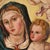 Italian Artist, Madonna Enthroned with Baby Jesus and Angels, Oil Painting on Panel For Sale - Image 4 of 14