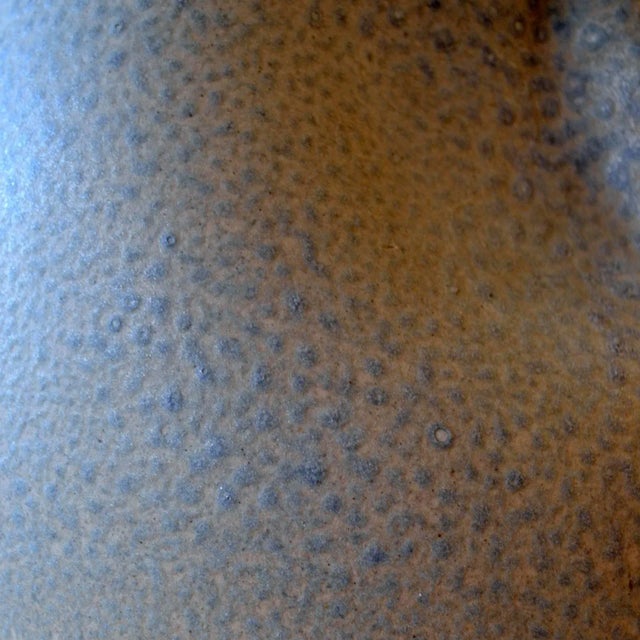 Mid-Century Modern Mid-Century German Sea Blue Sculptural Ceramic Vase, 1960s For Sale - Image 3 of 8