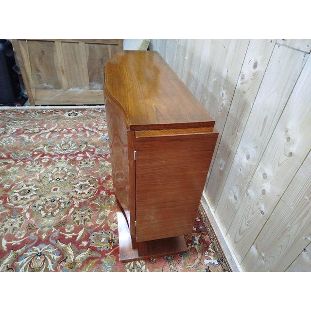 Brown Art Deco Period Sideboard in Mahogany and Mahogany Veneer For Sale - Image 8 of 9