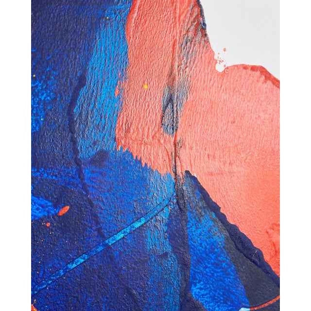 1990s Marguerite Saegesser Abstract Painting For Sale - Image 10 of 13