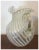 19th Century Antique 19th Century American Opalescent White Swirl Glass Pitcher With Ruffled Rim For Sale - Image 5 of 12